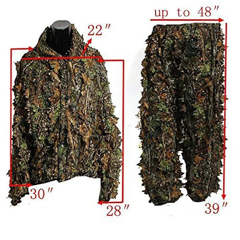 3D Ghillie Suit Tactical Outdoor Camouflage Clothes