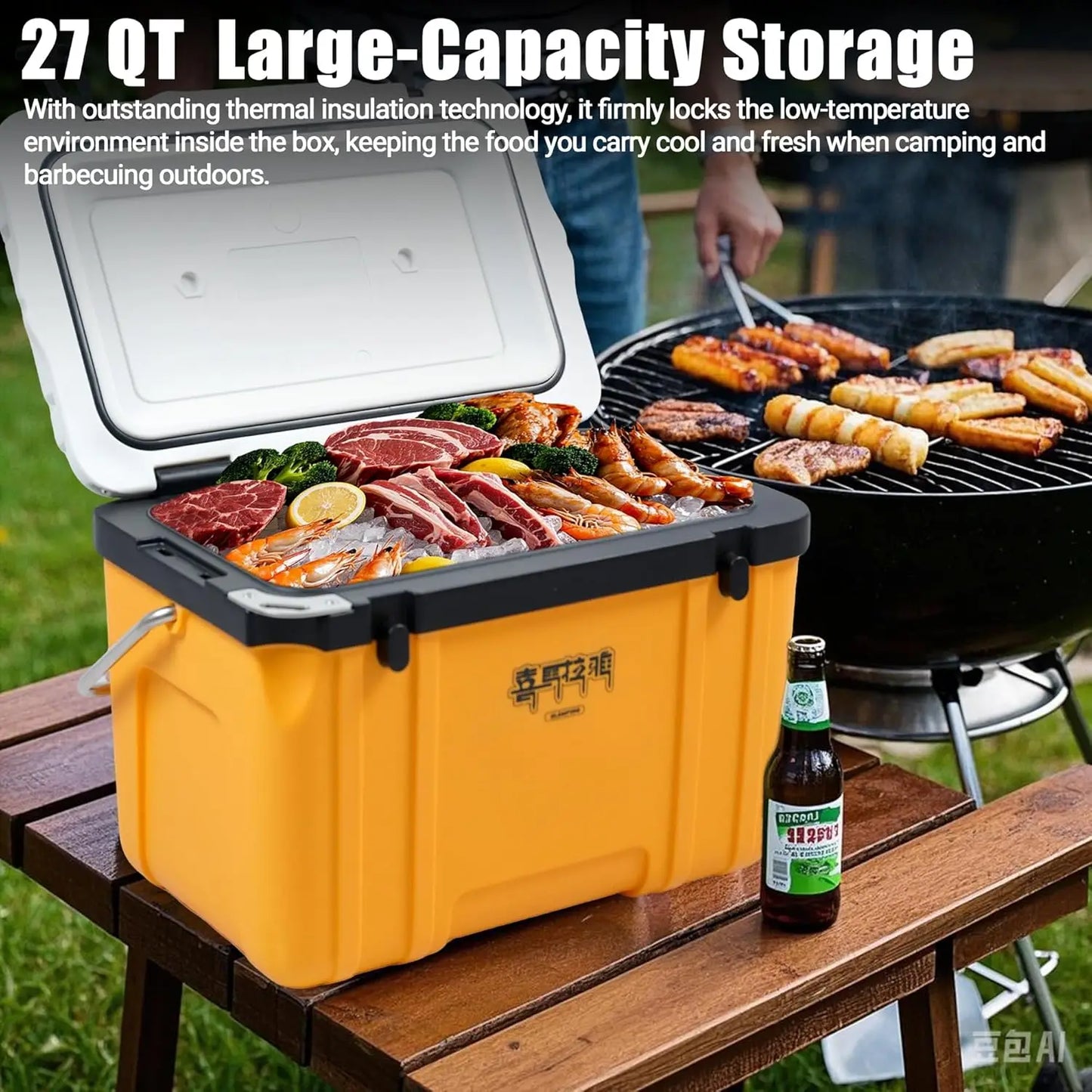 20 Quart Camp Cooler 48 Hours Ice Retention