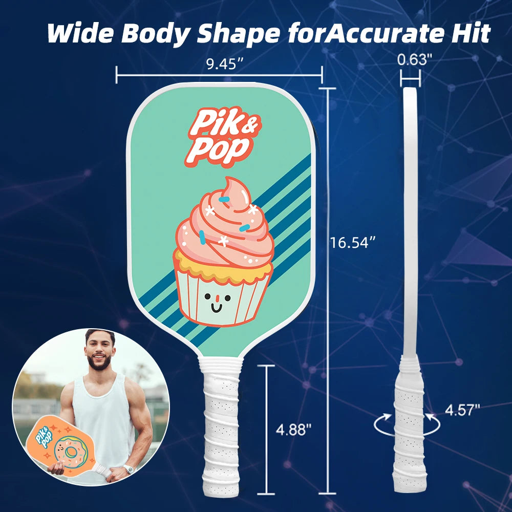 Pickleball Complete Kit with 2 Paddles, Balls, & Carry Bag.