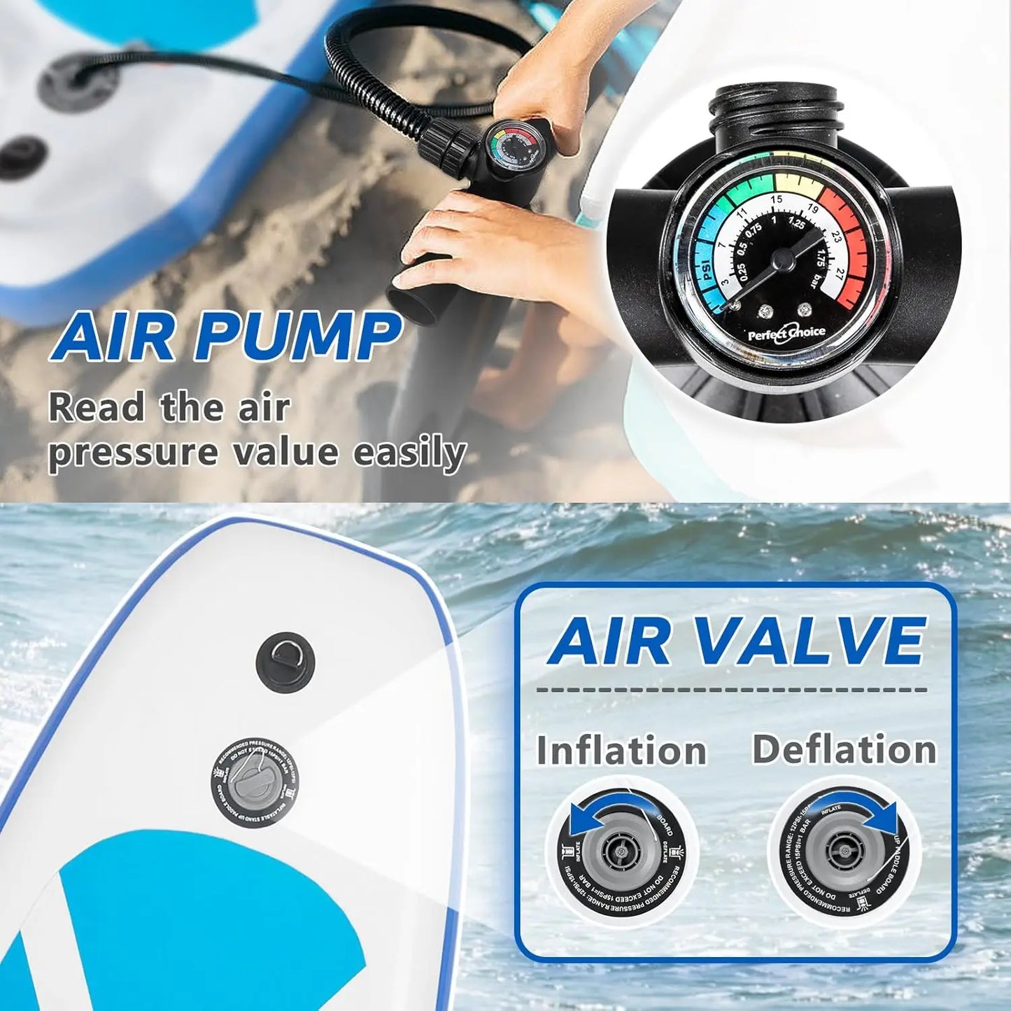 Inflatable Paddle Board for Adults,10.6' Premium SUP Accessories