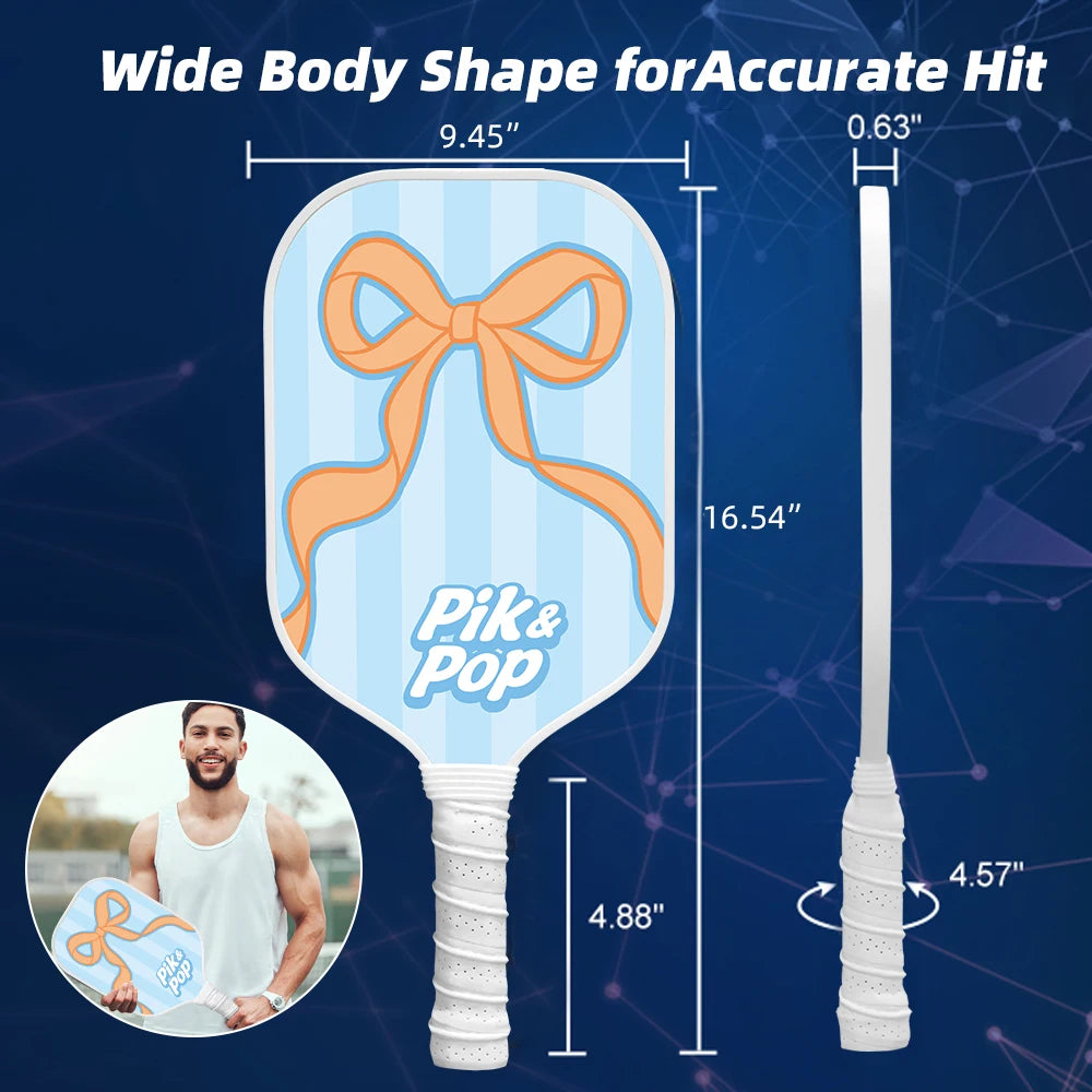 2-Paddle Pickleball Set USAPA Approved Rackets, 4 Balls, Carry Bag