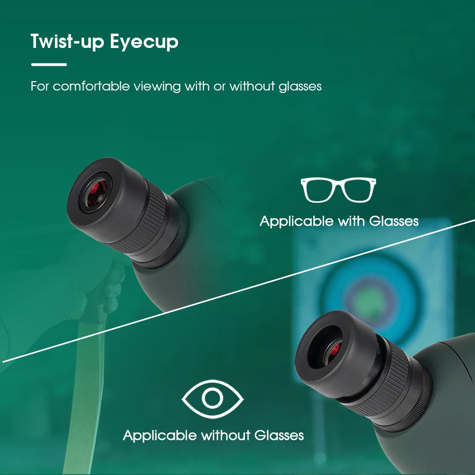 SV28 Spotting Scope 50/60/70/80mm Powerful Zoom With Tripod Waterproof
