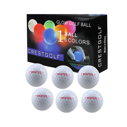 Crestgolf Golf Ball with Logo 3pcs/6pcs/10pcs/30pcs/Pack Night Glow Light Glow LED