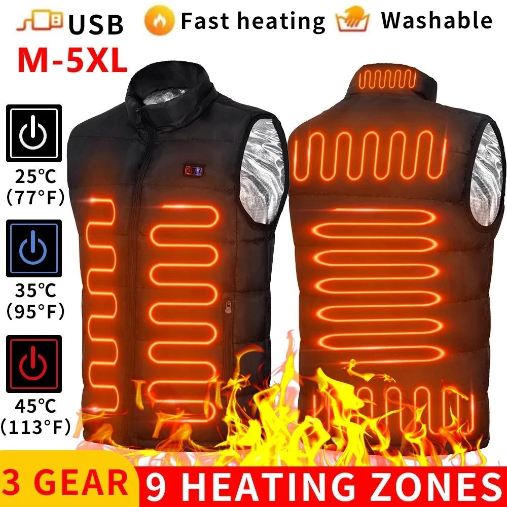 Electric Heated Jackets Men Women Sportswear