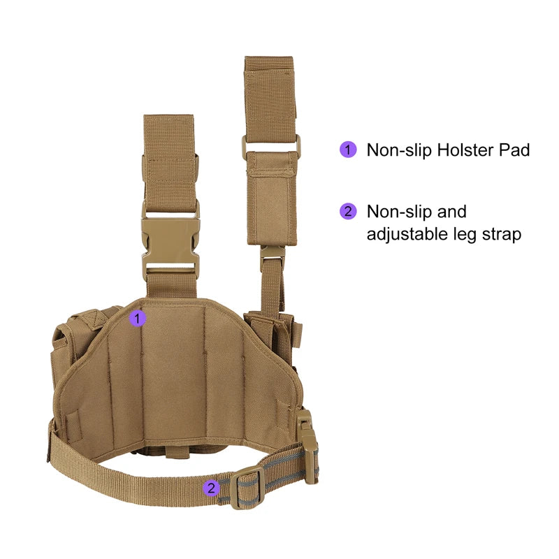LQARMY Tactical Leg Gun Holster OutdoorMulti-function
