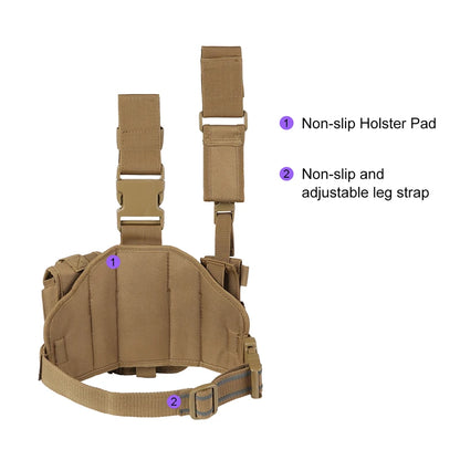 LQARMY Tactical Leg Gun Holster OutdoorMulti-function