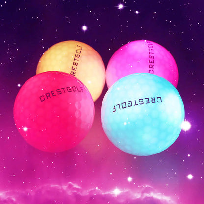 Crestgolf Golf Ball with Logo 3pcs/6pcs/10pcs/30pcs/Pack Night Glow Light Glow LED