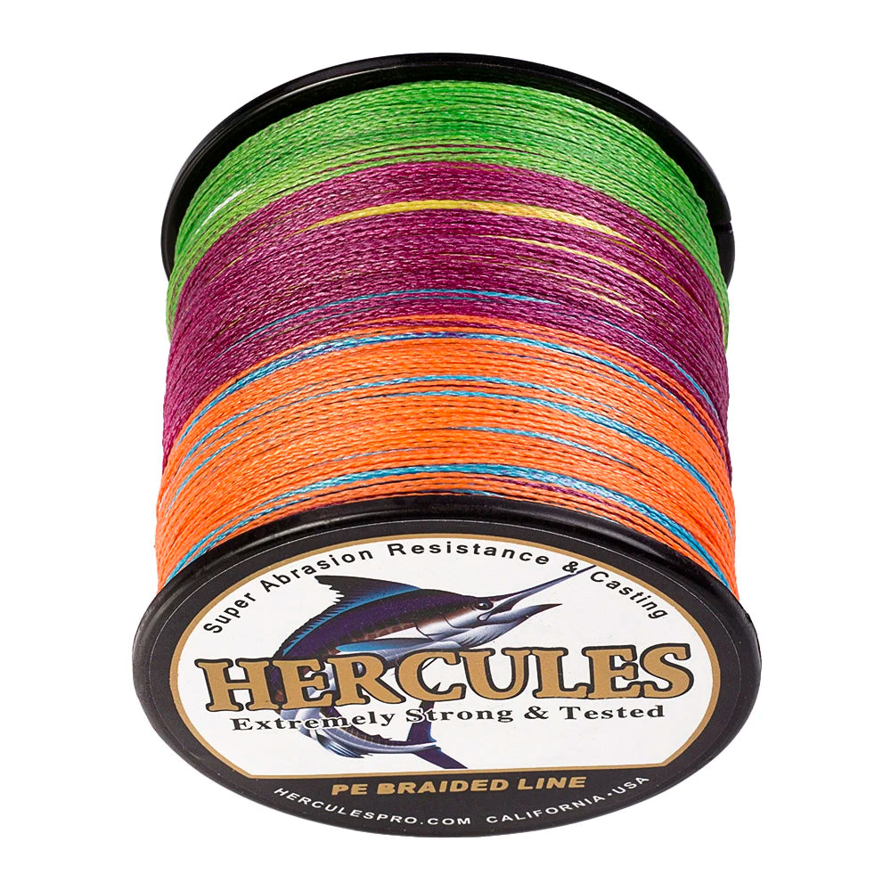 Hercules Braided Fishing Line 4 Strands Multifilament