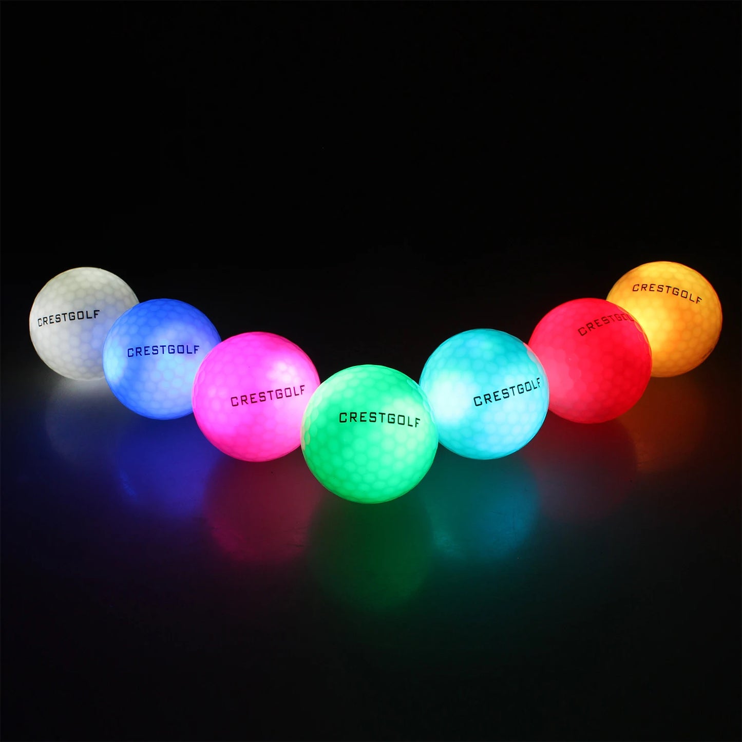 Crestgolf Golf Ball with Logo 3pcs/6pcs/10pcs/30pcs/Pack Night Glow Light Glow LED