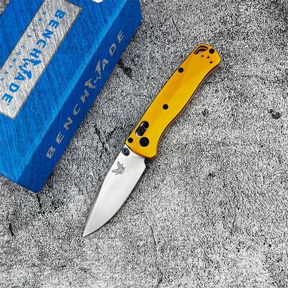 BM 533BK-2 Mini Bugout AXIS Folding Knife Plain Blade