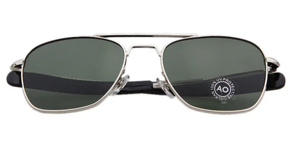 Retro Green AO Pilot Sunglasses Luxury Brand Designer