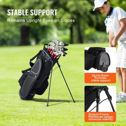 Golf Cart Bag with 14 Way Organizer Divider Top Pockets Premium