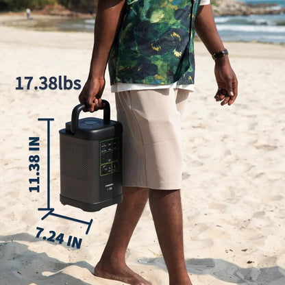 Portable Power Station X700, 662Wh LiFePo4 Battery Solar Generator