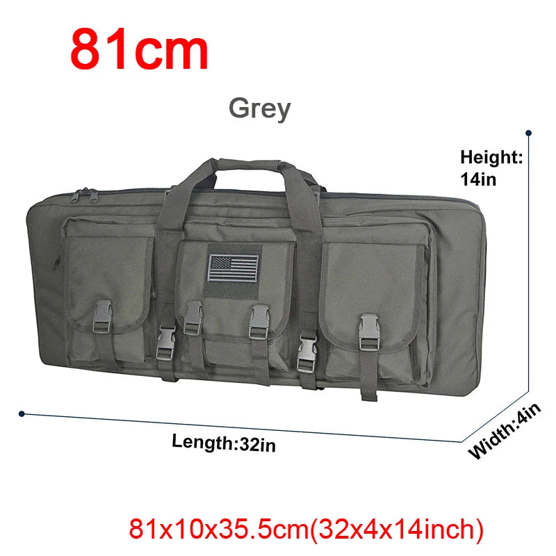 LQARMY 32 38 42 48 inch Tactical Double Rifle Case