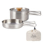 Camping Pan and Pot Cooking Pan Stainless Steel