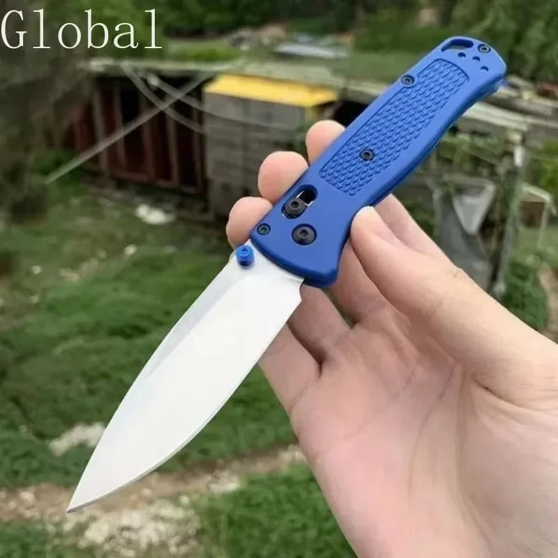 BM 535 EDC Knife Drop-Point Blade Nylon Wave Fiber Handle