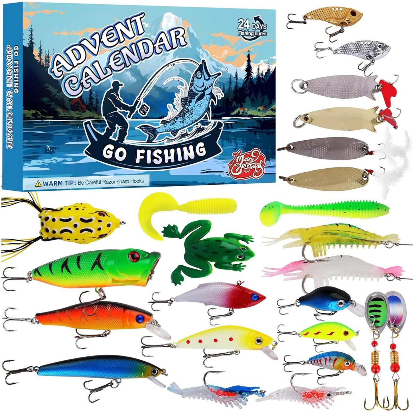 2025 Fishing Advent Calendar 24 Days Fishing Lures