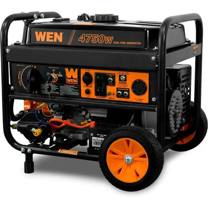 DF475T Dual Fuel 120V/240V Portable Generator with Electric Start
