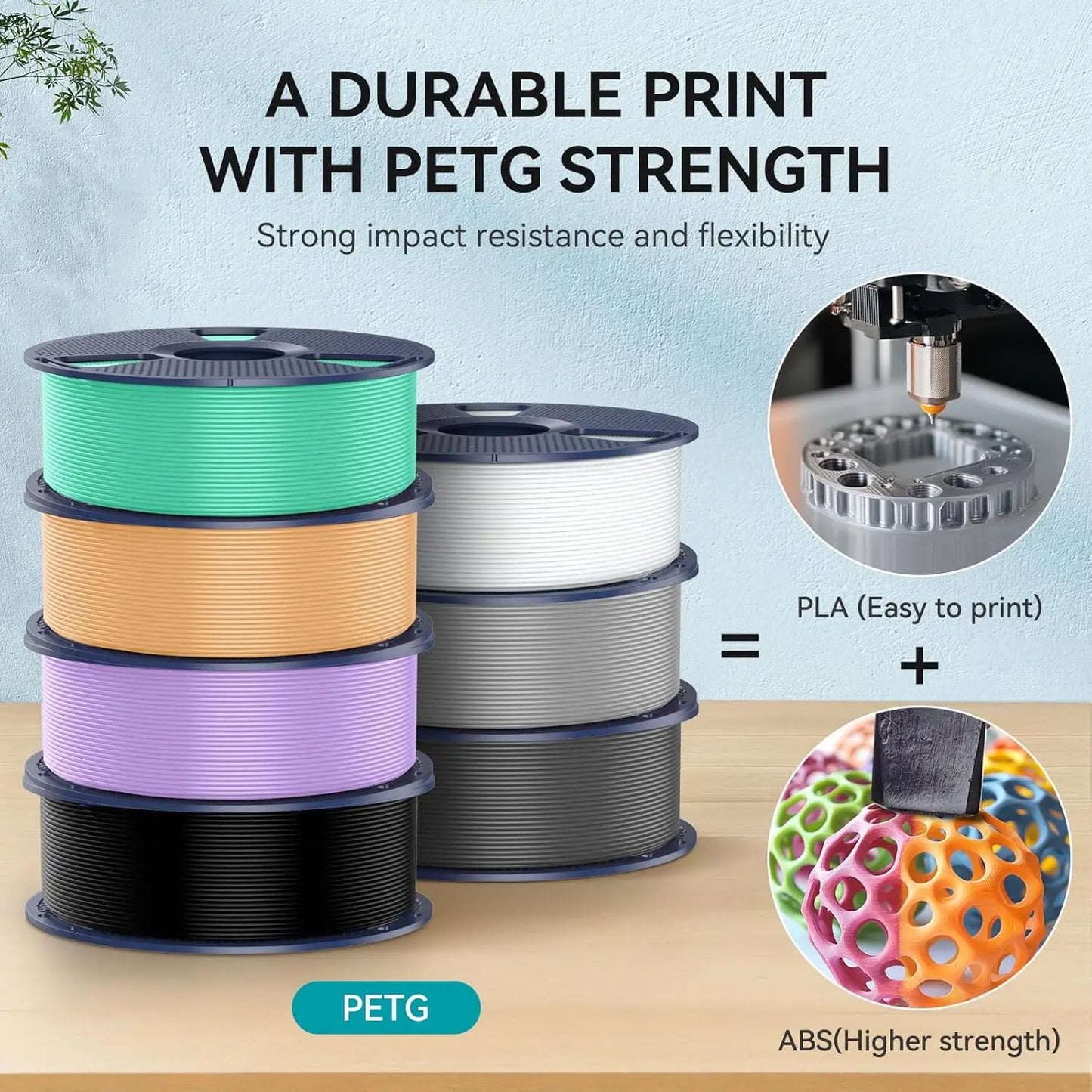 SUNLU PLA PETG PLA Plus Filaments 10 Rolls