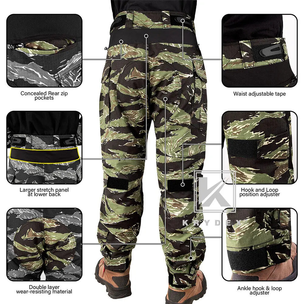 KRYDEX Camouflage Combat Uniform Clothing Hunting