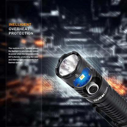 Wurkkos TD04 21700 Rechargeable Two Mode Group Tactical XHP50D HI Flashlight