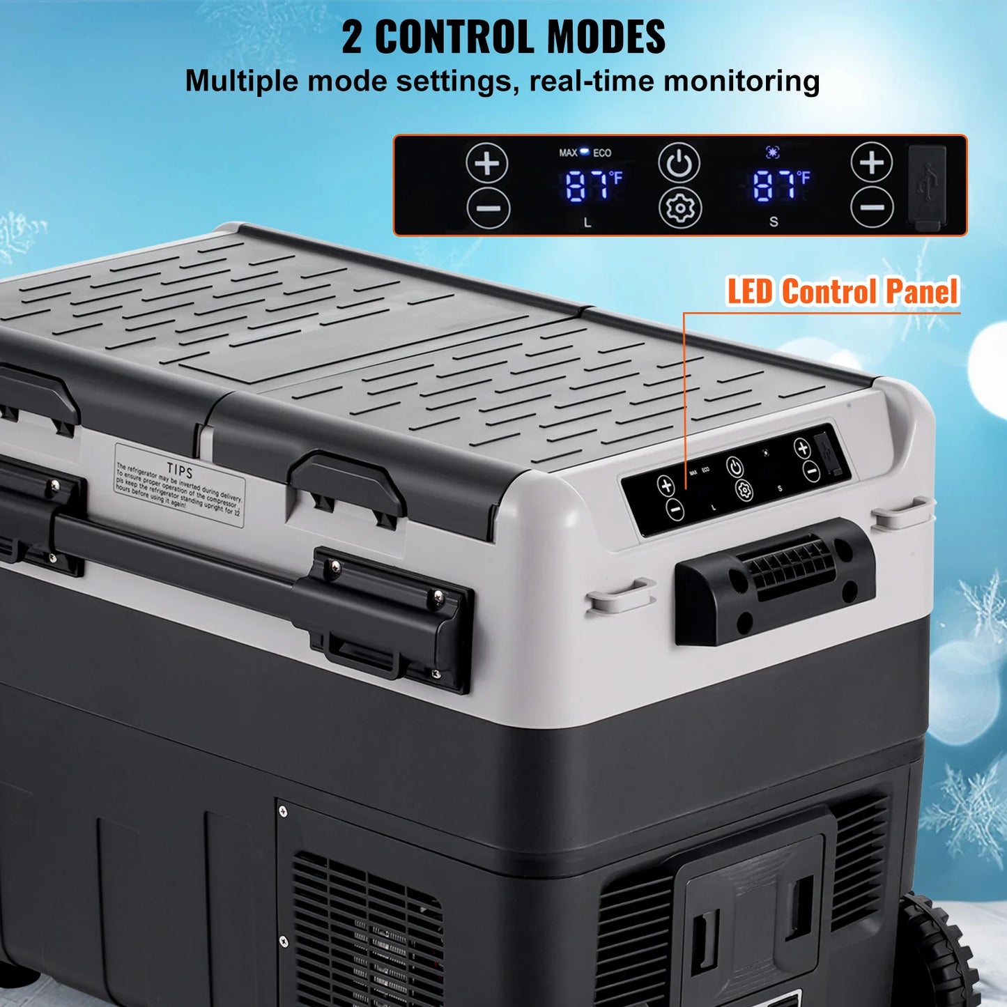 SucceBuy 40/50/58L Portable Car Refrigerator 12VoltCar