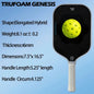 TF Genesis 3 Pickleball Paddle Hybrid – 100% Foam Core,