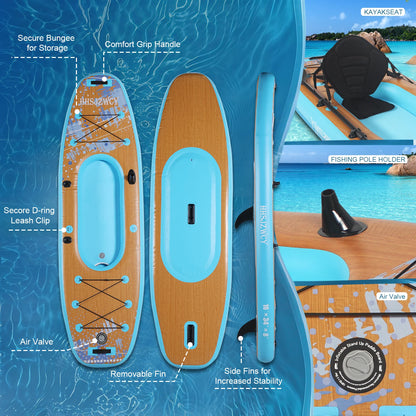 HHSJZWCY 10' Inflatable Stand Up Paddle Board Kayak, ,