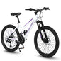 Ecarpat Mountain Bike 24" 26" Wheels, 21-Speed Disc Brake,
