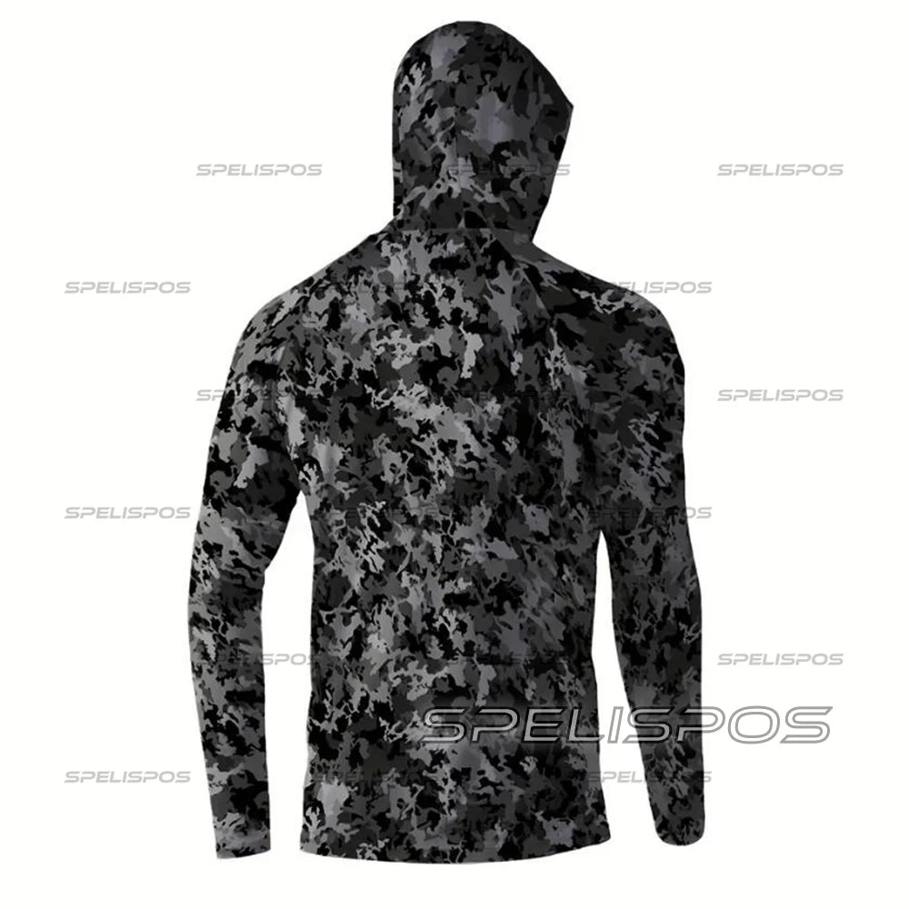 Fishing Hoodie Sailing Shirt Men Sun Protection