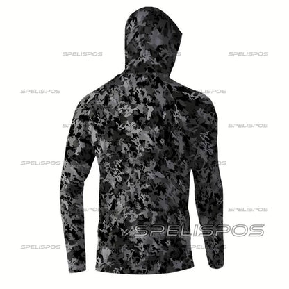 Fishing Hoodie Sailing Shirt Men Sun Protection