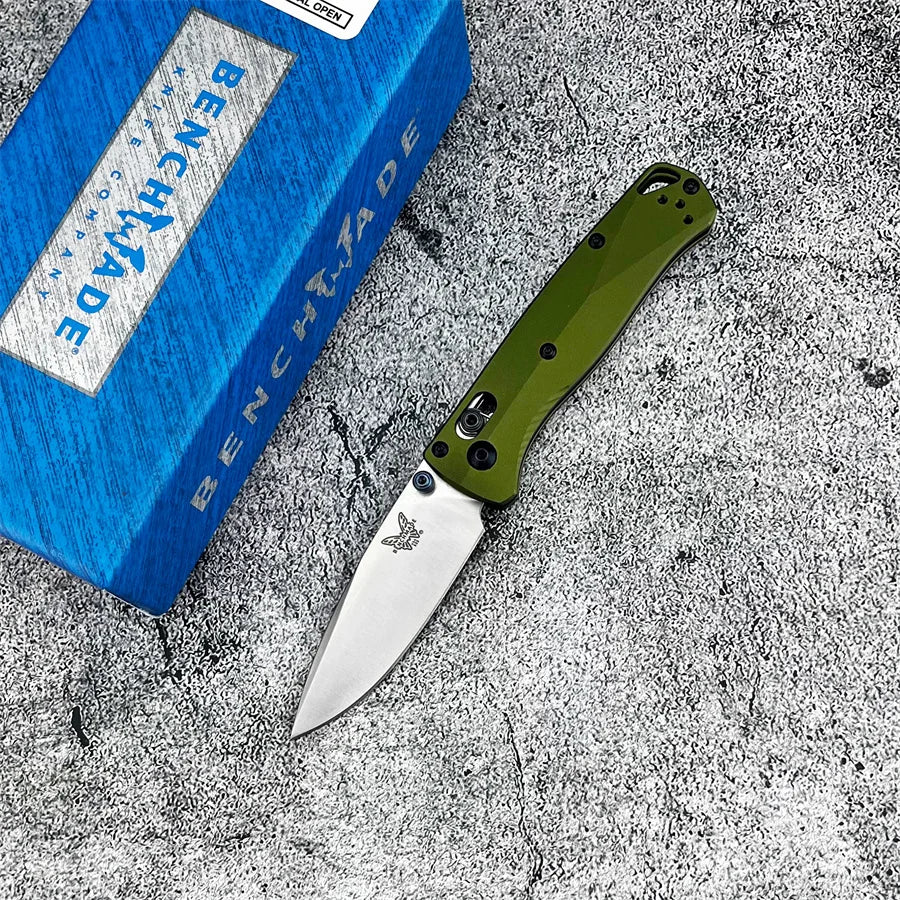 BM 533BK-2 Mini Bugout AXIS Folding Knife Plain Blade
