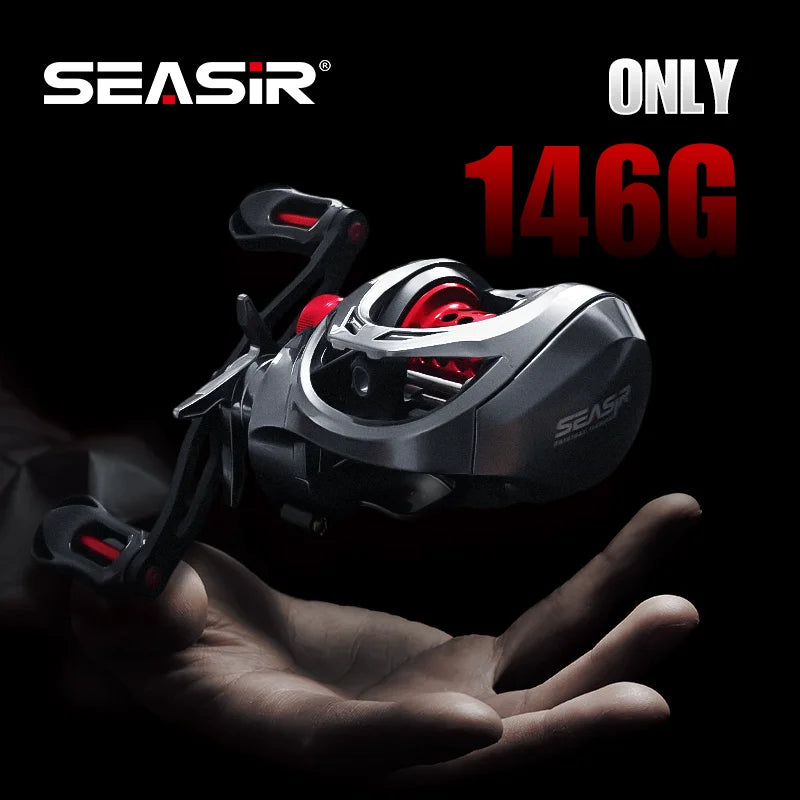 Seasir Mansory Baitcasting Fishing Reel 146g Ultralight Carbon 11+1 7.3:1 HS