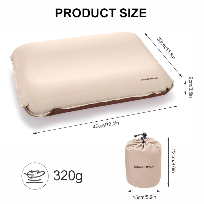 Camping Pillow Portable Self Inflating Sleeping Pillow