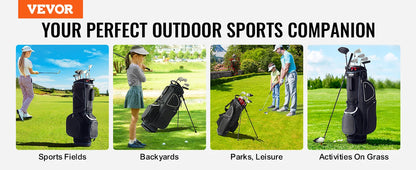 Golf Cart Bag with 14 Way Organizer Divider Top Pockets Premium