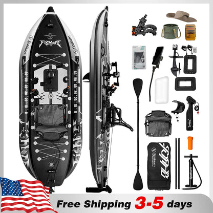 Spatium Fishing Kayak Boat Pedal Drive, Capacity 660LBS