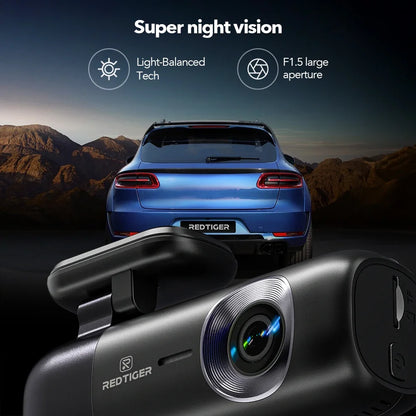 REDTIGER Dash Cam 4K Front and Rear
