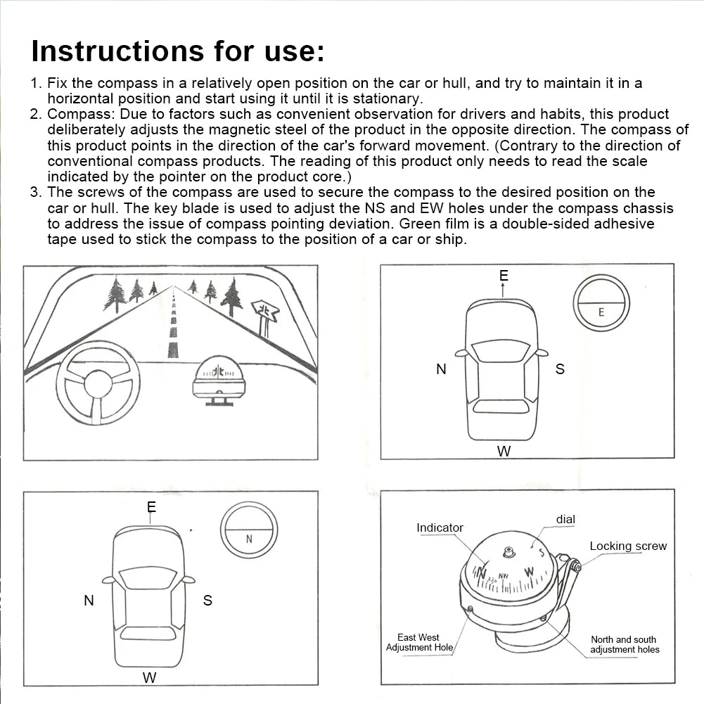 Ball Shaped Sea Marine Electronic Compass
