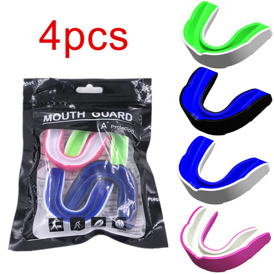 4PCS/bag Mouth Guard Boxing Taekwondo Wrestling Fighting Football