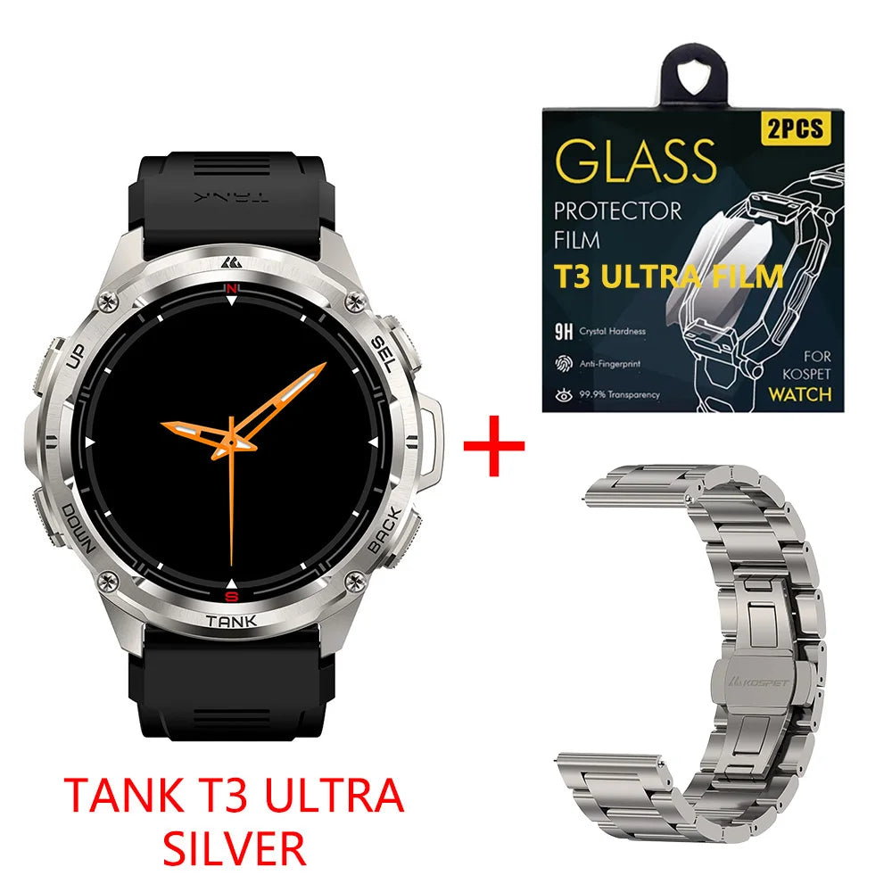 2025 KOSPET TANK T3 Ultra GPS Rugged Smart Watch