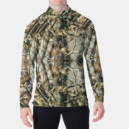Fishing Hoodie Shirt Men Long Sleeve Sun Protection