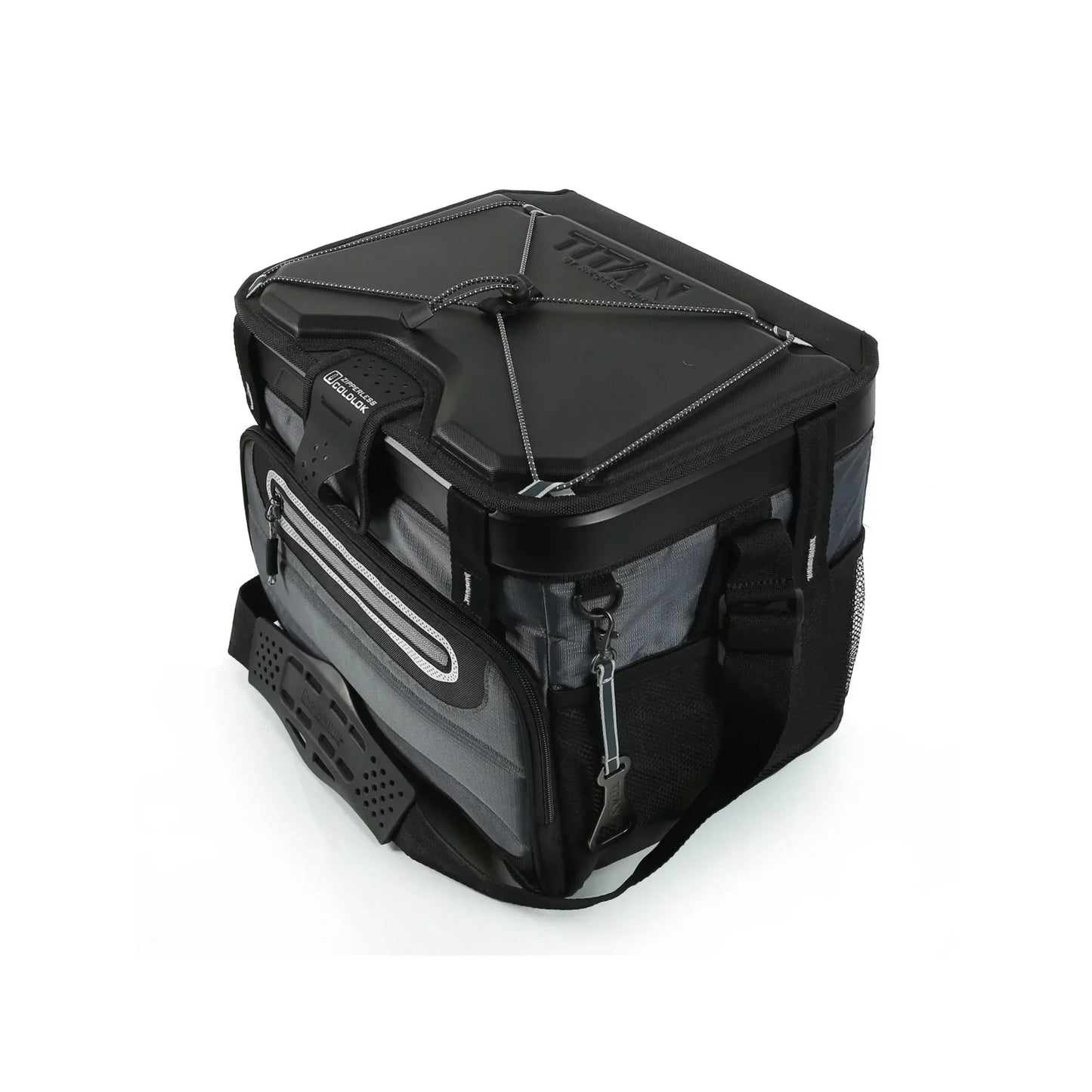 40 Can Collapsible Zipperless Soft Cooler, 23 QT Black,