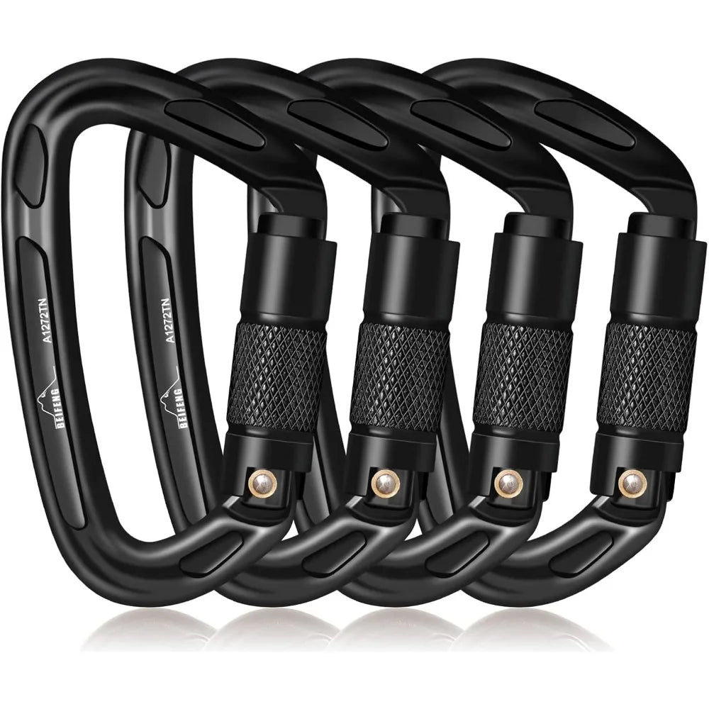 Auto Locking Carabiner - Rock Climbing, Camping, Rappelling, Hunting