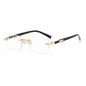 Rimless Sunglasses Rectangle Fashion