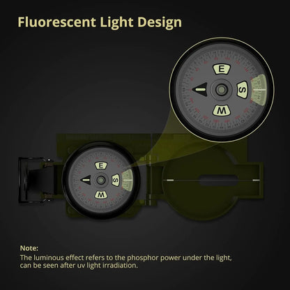 Hiking Compass with Clinometer, Waterproof Hand Held