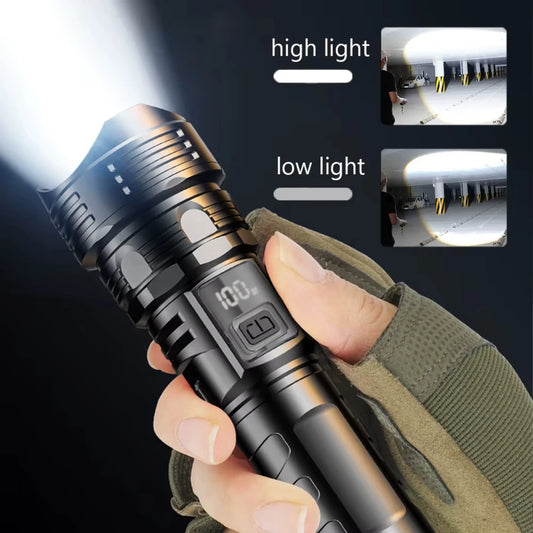 USB Rechargeable High Power LED Flashlight Super Bright Torch