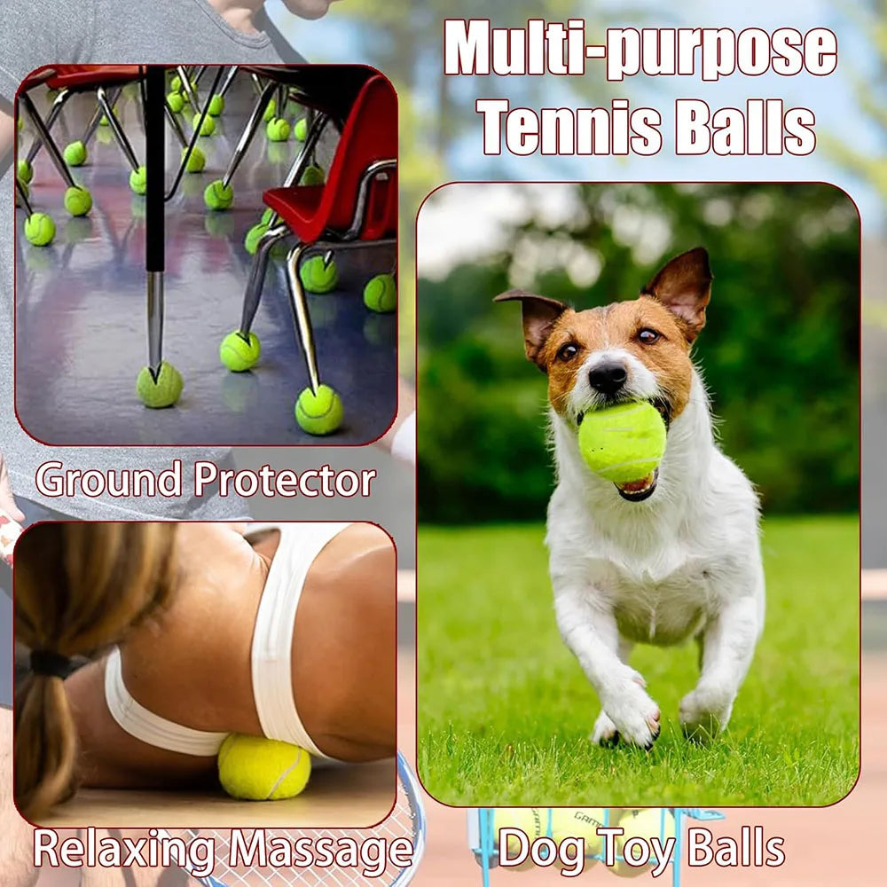 6/12 Pack Tennis Balls for Beginner High Elasticity