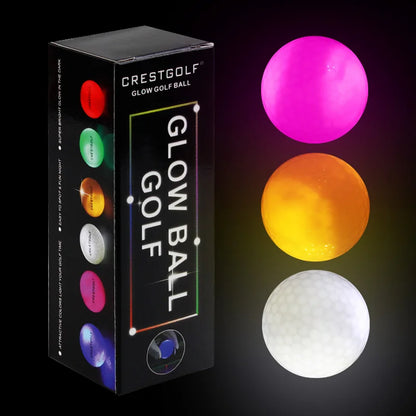 Crestgolf Golf Ball with Logo 3pcs/6pcs/10pcs/30pcs/Pack Night Glow Light Glow LED