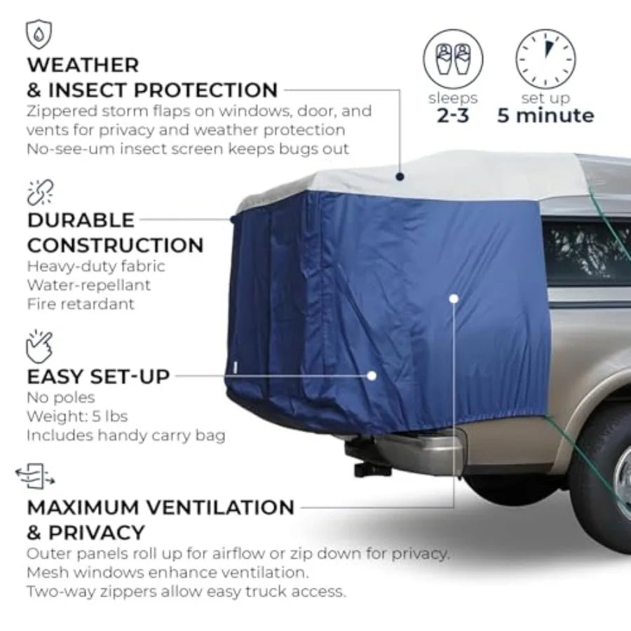 DAC DA2 Full-Size Truck Bed Tent for Caps