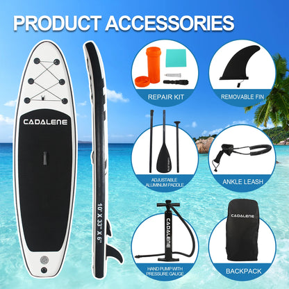 CADALENE Inflatable Stand Up Paddle Board SUP Accessories,